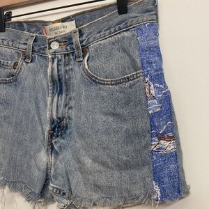 Levi’s 550 🌴 Tropical Inset Recycled Denim Cutoffs Relaxed Fit Jean Shorts